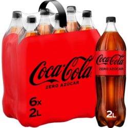 COCA COLA Zero Botella PET 2L Pack 6